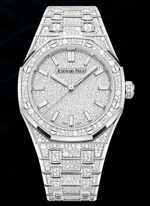77452BC.ZZ.1365BC.01 Fake Audemars Piguet Royal Oak Selfwinding 34 White Gold watch